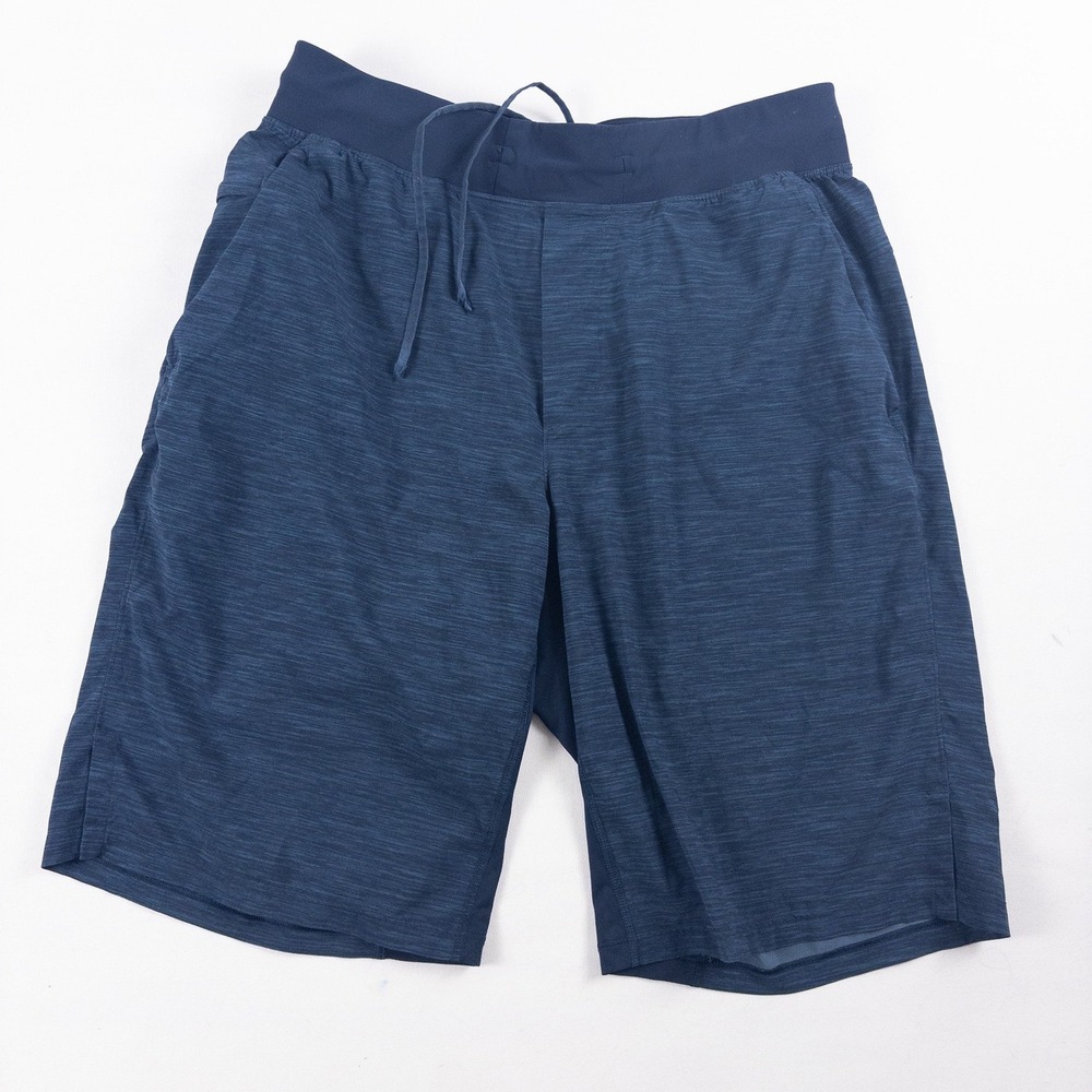Lululemon Pace Breaker Short Mens M Navy Blue Linerless Athletic Gym Training